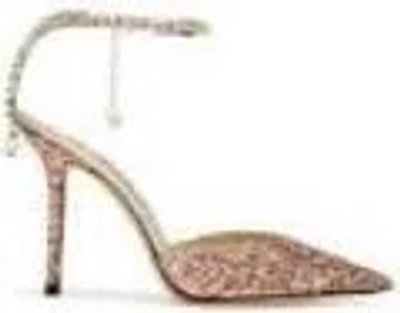 Jimmy Choo Saeda 100 Coarse Glitter Pumps In Animal Print