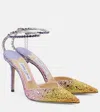 Jimmy Choo Saeda 100 Rhinestone-embellished Heels In Multicolor