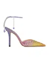 Jimmy Choo Saeda 100 Rhinestone-embellished Heels In Multicolor