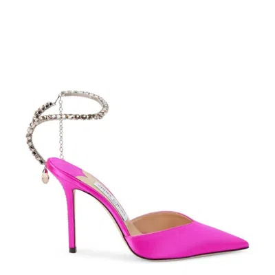 Jimmy Choo Saeda 100 Mm Satin Heel