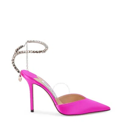 JIMMY CHOO JIMMY CHOO SAEDA 100 MM SATIN HEEL