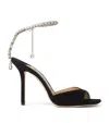 Jimmy Choo Saeda 100 Suede Leather Sand