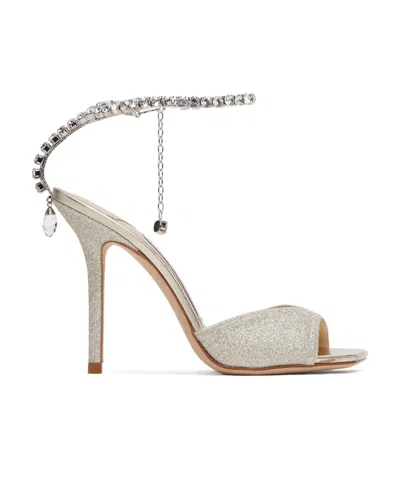 Jimmy Choo Saeda 100 Sandals In Nude
