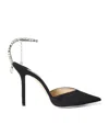 Jimmy Choo Black Black 85 Mm Saeda Decollete Heels