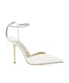Jimmy Choo Saeda 100 Pumps In White