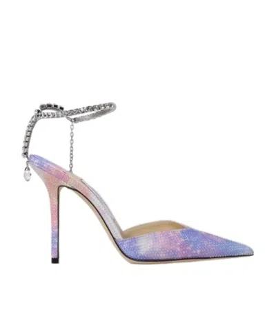 Jimmy Choo Saeda 100mm Pointed-toe Pumps In Multicolor