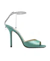 Jimmy Choo Saeda 100 Crystal-embellished Satin Sandals In Multicolor