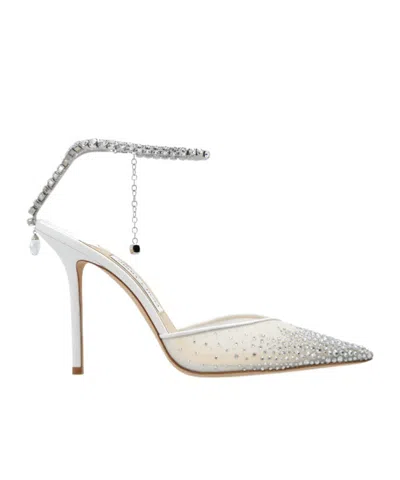 JIMMY CHOO JIMMY CHOO EMBELLISHED POINTED-TOE PUMPS