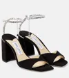 Jimmy Choo Saeda Sandal Block Heel In Black