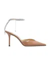 Jimmy Choo Saeda Pointed Toe Pumps In Brown