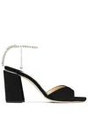 Jimmy Choo Saeda Sandal Block Heel In Black