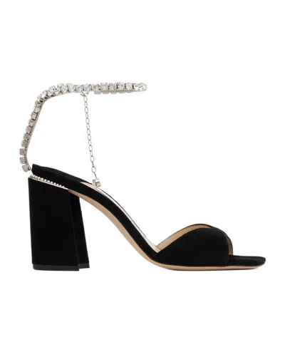 JIMMY CHOO SAEDA BLOCK HEEL 85 HIGH-HEELED SANDALS