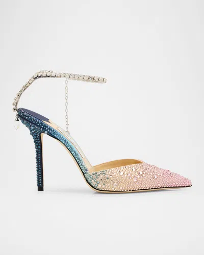 Jimmy Choo Embellished Pointed Toe Stiletto Heel Pumps In Multi