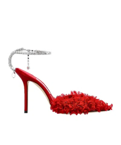 Jimmy Choo Saeda Pointed-toe Pumps In Animal Print