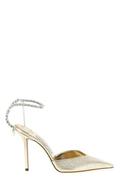 Jimmy Choo 'saeda' Pumps In Gold