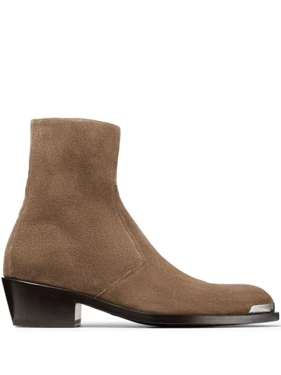 Jimmy Choo Sammy/m Ankle Boots In Braun
