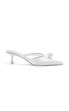 Jimmy Choo Sana Mule 50 Satin Mule In White
