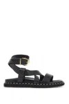 Jimmy Choo Blaise Leather Sandals In Black