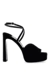Jimmy Choo Karli 125 Velvet Platform Sandals