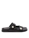 Jimmy Choo 25mm Fayence Leather Sandals In Black