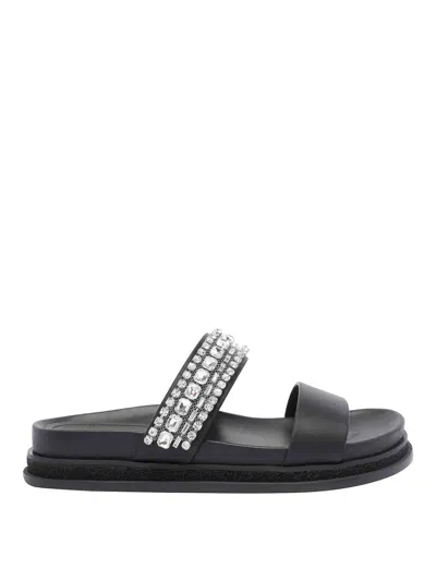 JIMMY CHOO BLACK JADI SANDALS