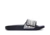 Jimmy Choo Fitz Embellished Canvas-leather Slides