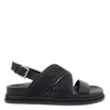 Jimmy Choo Joa Flat Sandals Textured Strap
