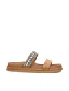 Jimmy Choo Jadi Crystal-embellished Suede Slides In Brown