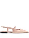 Jimmy Choo Pink Ballerina Flat Shoes In Nude