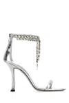 Jimmy Choo 100mm Verity Crystal-embellished Sandals In White