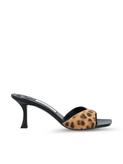 Jimmy Choo 70mm Skye Pony Skin Mules In Multi