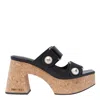 Jimmy Choo Fayence Dual-grip Platform Slide Sandals In Black