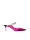 Jimmy Choo Bing 65 Crystal-embellished Mules In Boysenberry