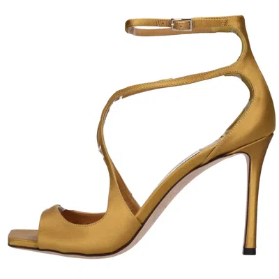 Jimmy Choo Sandals Golden In Oro Metallici E Grigi