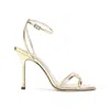 Jimmy Choo 1998 Leo Candy Wrap Leather In Gray