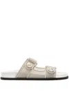 Jimmy Choo Fayence Logo Flat Sandals