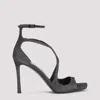 Jimmy Choo Square-headed High-heeled Sandals In Black