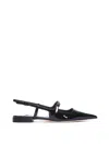 Jimmy Choo 'didi Flat' Black Ballerinas With Shiny Finish In Negro