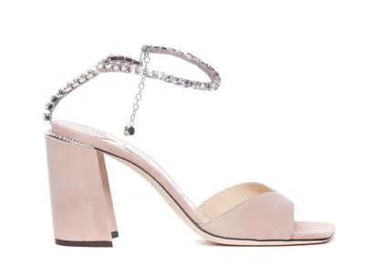 Jimmy Choo Saeda Pumps Sandal In Nude & Neutrals