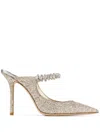 Jimmy Choo Bing 100 Glitter Fabric M