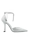 Jimmy Choo Stwvie Pointed-toe Pumps In Silver