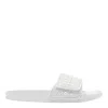 Jimmy Choo Fitz Pearl-embellished Slide Sandals In White