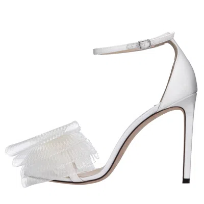 Jimmy Choo Sandals White In Bianco Neutri