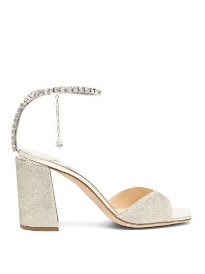 Jimmy Choo Sandals With Anckle-strap In Gold