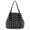 Jimmy Choo Sasha/s Leather Tote Bag In Black