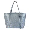 Jimmy Choo Sashastar Studs Leather Tote Bag In Blue