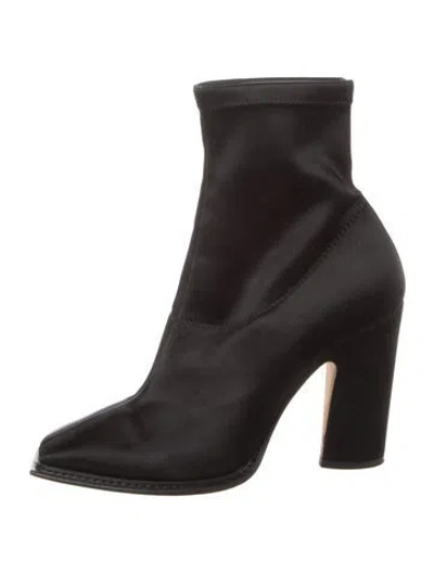 Pre-owned Jimmy Choo Satin Boots In Black