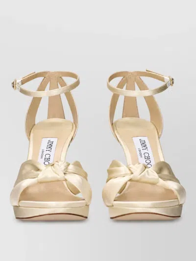 Jimmy Choo Satin Platform Sandals