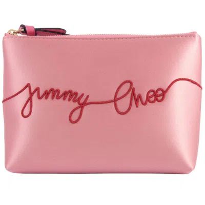 Pre-owned Jimmy Choo Satin Pouch () In Pink