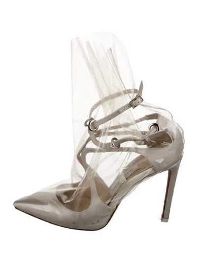 Pre-owned Jimmy Choo Satin Pumps In Neutral